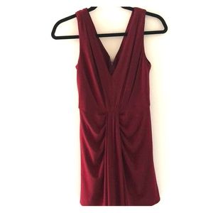 Vera Wang sexy cranberry cocktail dress